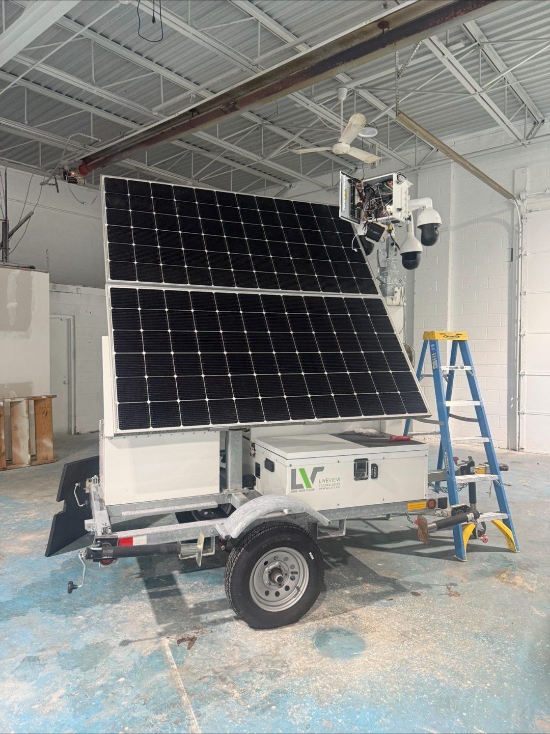 LiveView Technologies solar-powered mobile surveillance trailer